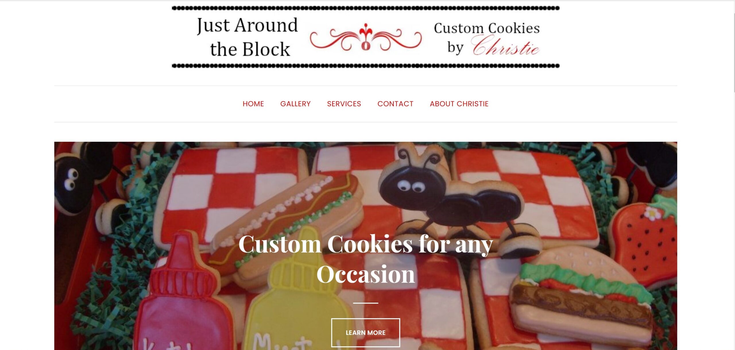 Just Around the Block, Custom Cookies by Christie